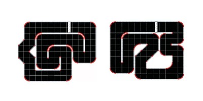 Kyosho Mini-Z Grand Prix Circuit50 Corner Set 45 Degre (12pcs) Kyosho Mini-Z Grand Prix Circuit50 Corner Set 45 Degre (12pcs)