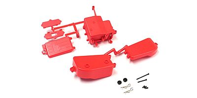 Receiver and Battery Box Kyosho Inferno MP9-MP10 - Red
