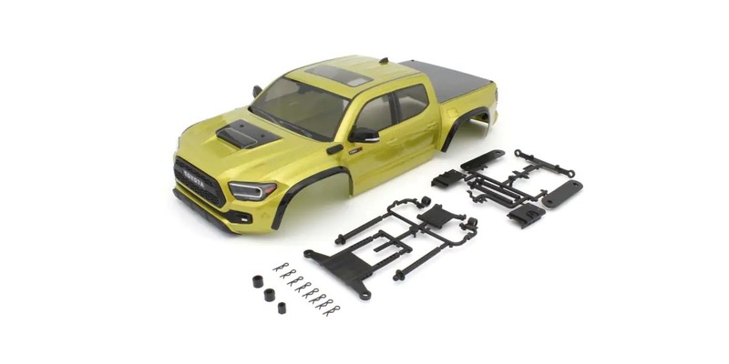 Kyosho Toyota Tacoma TRD Pro 2021 KB010 Electric Lime Body Shell Set Kyosho Toyota Tacoma TRD Pro 2021 KB010 Electric Lime Body Shell Set