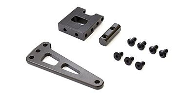 Reversible Servo Mount Set Kyosho Lazer ZX7 - Aluminium