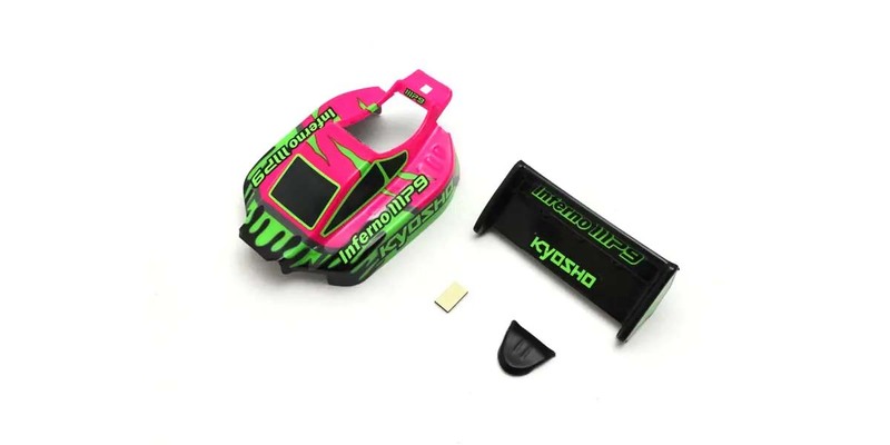 Pre-painted Mini-Z Buggy Inferno MP9 TKI3 Body Set - Pink-Green Pre-painted Mini-Z Buggy Inferno MP9 TKI3 Body Set - Pink-Green
