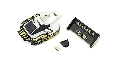 Pre-painted Mini-Z Buggy Inferno MP9 TKI3 Body Set - White-Black