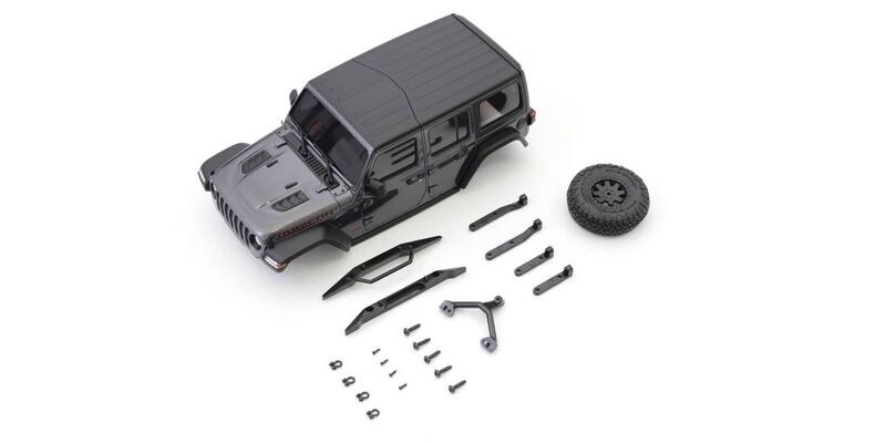 Bodyshell Jeep Wrangler Rubicon Mini-Z 4X4 MX01 Grey Bodyshell Jeep Wrangler Rubicon Mini-Z 4X4 MX01 Grey