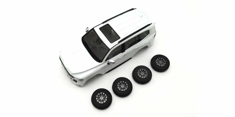 Bodyshell Toyota Land Cruiser 300 White Mini-Z 4X4 MX01 Bodyshell Toyota Land Cruiser 300 White Mini-Z 4X4 MX01