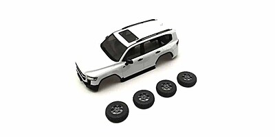 Bodyshell Toyota Land Cruiser 300 GR Sport White Mini-Z 4X4 MX01