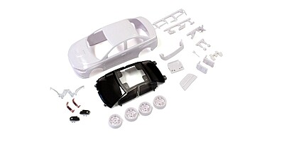 Bodyshell Mitsubishi Lancer Evo-X Mini-Z + 4WD Rims (White Body)