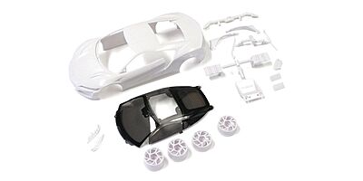 Bodyshell Honda NSX Kyosho Mini-Z + 2WD Rims (White Body)