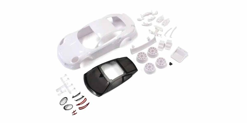 Kyosho Mini-Z Porsche 911 GT3 RS White Body Set + 2WD Rims Kyosho Mini-Z Porsche 911 GT3 RS White Body Set + 2WD Rims