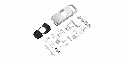 Kyosho Mini-Z Mazda RX-7 SA22C White Body Set w/2WD Rims