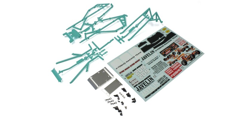Body Parts and Roll Bar Kyosho Javelin - Peppermint Green Body Parts and Roll Bar Kyosho Javelin - Peppermint Green