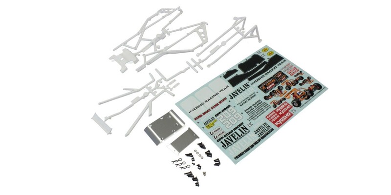 Body Parts and Roll Bar Kyosho Javelin - White Body Parts and Roll Bar Kyosho Javelin - White