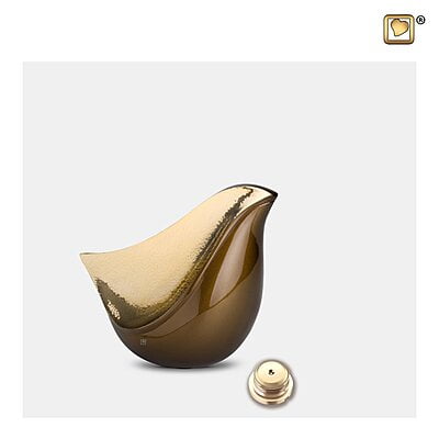 Mini Love Bird Urn Bruin