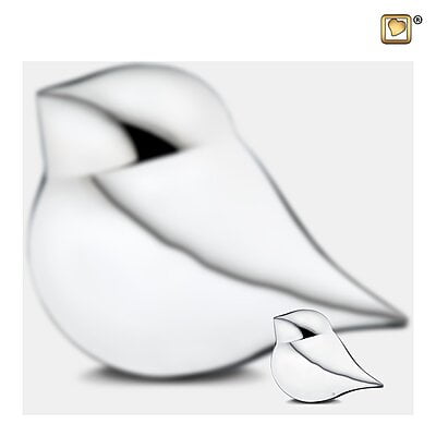 Mini Soul Bird Urn Zilver – Man Mini Soul Bird Urn Zilver – Man