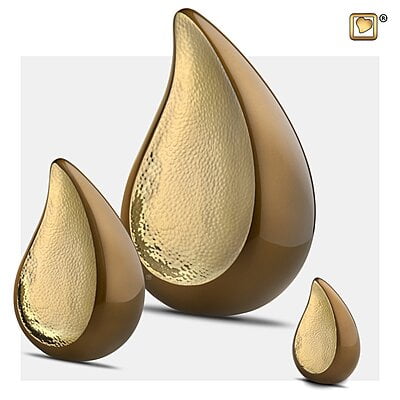 Mini-urnen Teardrop goud Mini-urnen Teardrop goud