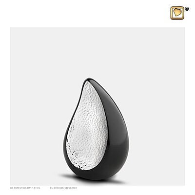 Mini Teardrop Urn Traan Zwart