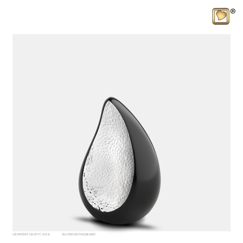 Mini Teardrop Urn Traan Zwart Mini Teardrop Urn Traan Zwart