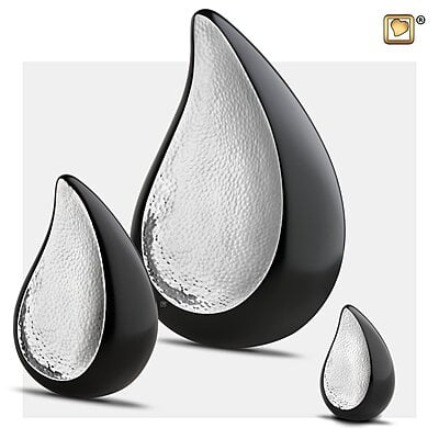 Mini Teardrop Urn Traan Zwart Mini Teardrop Urn Traan Zwart