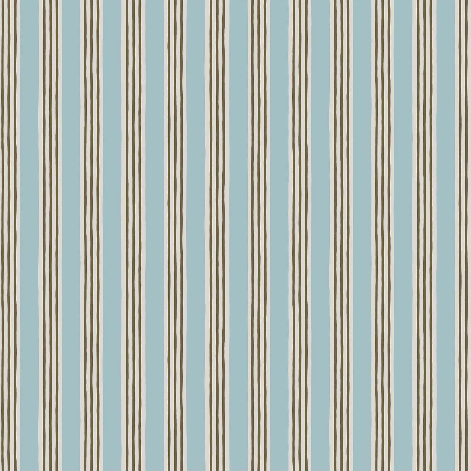 Kemble Stripe - Spruce, Cobber and Dew - Wallpaper Kemble Stripe - Spruce, Cobber and Dew - Wallpaper
