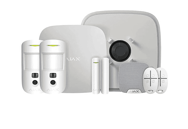 AJAX House Wireless Alarm Kit with MotionCam PIR and Keyfobs