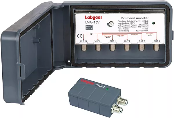 Labgear Mast Head Amplifier & PSU 2in/4out