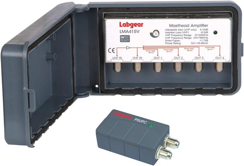 Labgear Mast Head Amplifier & PSU 2in/4out