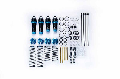 Koswork AE RC10 Big Bore 12mm Buggy Shock Set (F&R) (4) Blue Koswork AE RC10 Big Bore 12mm Buggy Shock Set (F&R) (4) Blue