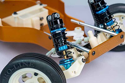 Koswork AE RC10 Big Bore 12mm Buggy Shock Set (F&R) (4) Blue Koswork AE RC10 Big Bore 12mm Buggy Shock Set (F&R) (4) Blue