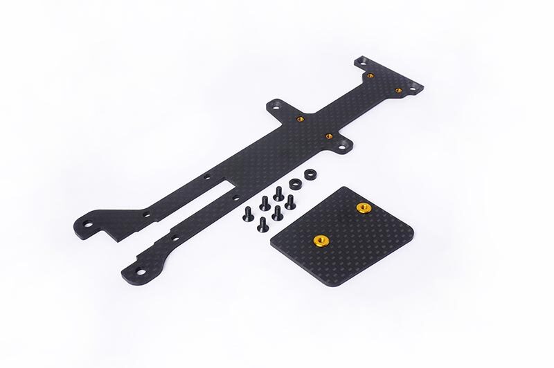 Koswork 2.0mm Carbon Radio Plate & ESC Mount for Kyosho Optima Mid Koswork 2.0mm Carbon Radio Plate & ESC Mount for Kyosho Optima Mid