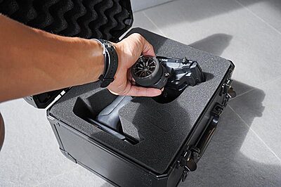 Koswork V2 Mini Black Aluminium Case for Sanwa M17 Koswork V2 Mini Black Aluminium Case for Sanwa M17
