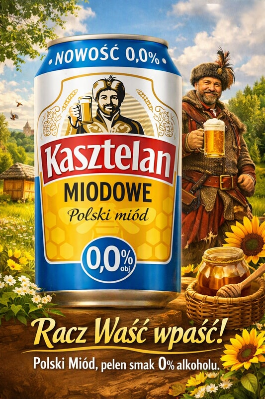 KASZTELAN MIODOWE (HONEY)  0.00% CAN