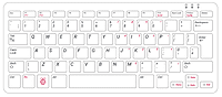 Raspberry Pi Keyboard & Hub - UK version (Red/White)