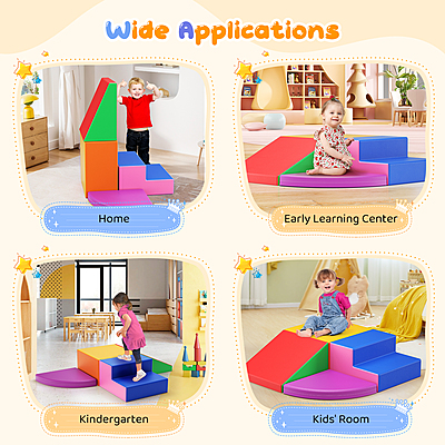 Големи меки модули за игра, Блокове от пяна - 4 броя Големи меки модули за игра, Блокове от пяна - 4 броя