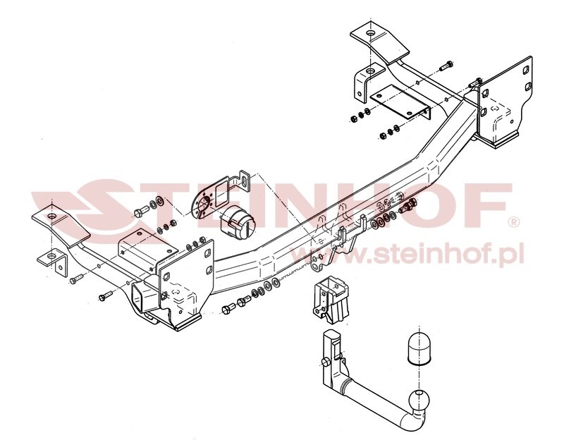 Land Rover Range Rover (L322)
(Vogue) Tow Bar (2002-2012) L-111