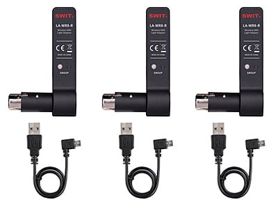 LA-WR8 Tx+3Rx | Pocket Wireless DMX Controller bundle.───"LA-WR8-kit"