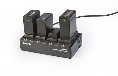 LC-D421B KIT | 4-CH DV charger with 4x Panasonic VBG style plates