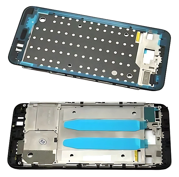Xiaomi Mi A1 - Replacement LCD Frame , Chassis With Adhesive - Black