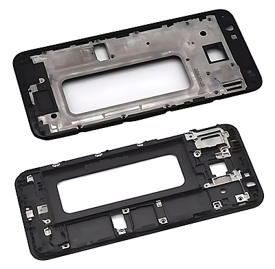 For Samsung Galaxy J4 Plus , J415 - Replacement LCD Mid Frame Chassis - Black