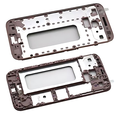 For Samsung Galaxy J3 2017 , J330 - Replacement LCD Mid Frame Chassis - Pink