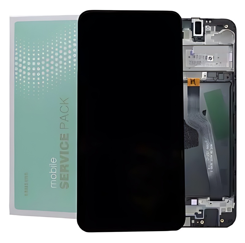For Samsung A10 , A105 - Replacement LCD Touch Screen Assembly With Chassis - Service Pack - GH82 - 20227A