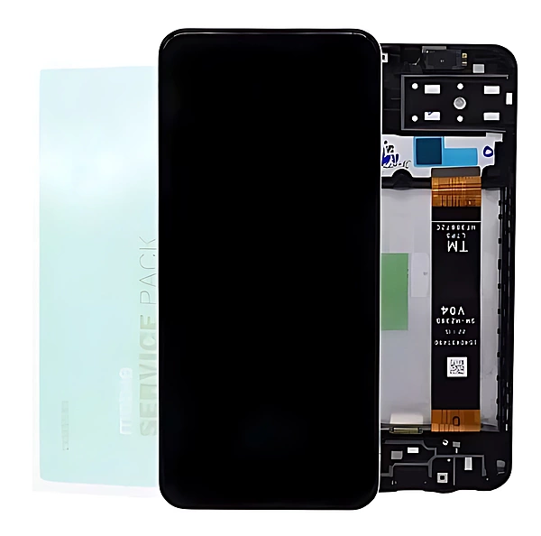 For Samsung A13 , A135 - Replacement LCD Touch Screen Assembly With Chassis - Service Pack - GH82 - 28508A