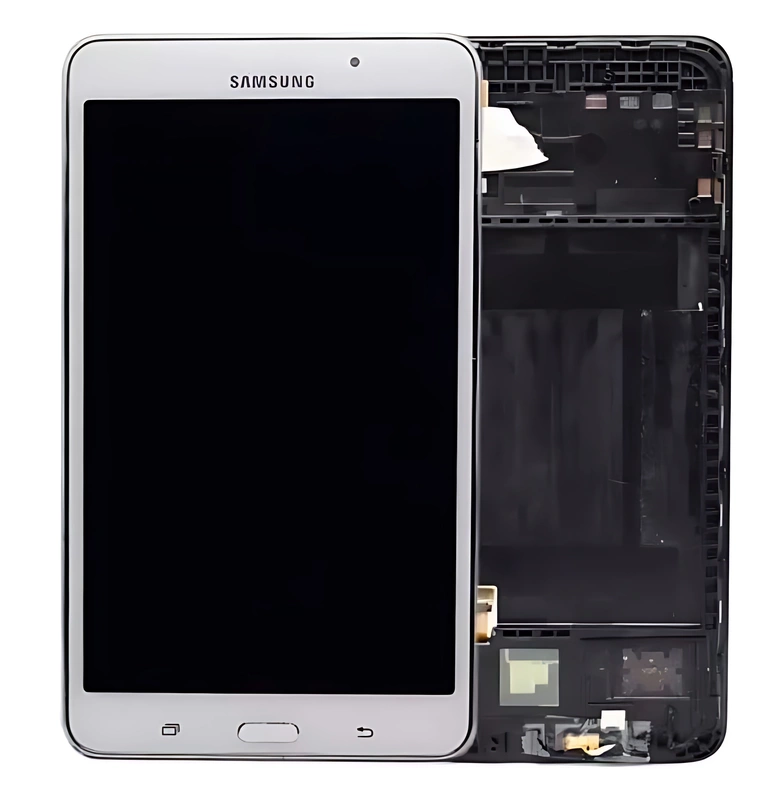 Genuine Samsung Galaxy Tab 4 7" T230 - Replacement Complete LCD Touch Screen Assembly With Chassis - White - Original
