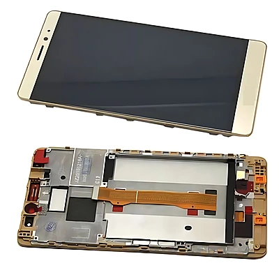 Genuine Huawei Honor Mate S - Replacement LCD Touch Screen Assembly With Frame - Gold - Original