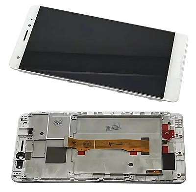 Genuine Huawei Honor Mate S - Replacement LCD Touch Screen Assembly With Frame - White - Original
