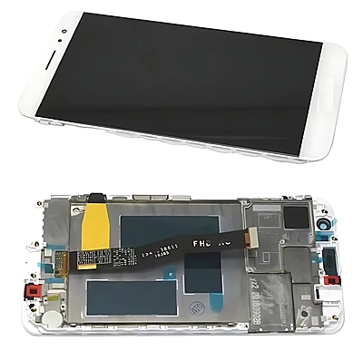 Genuine Huawei Nova Plus - Replacement LCD Touch Screen Assembly With Frame - White - Original
