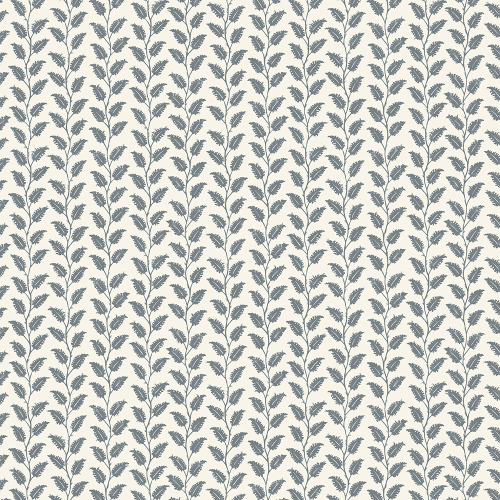 Leaf Wiggle - Bude Blue - Cotswold White Leaf Wiggle - Bude Blue - Cotswold White