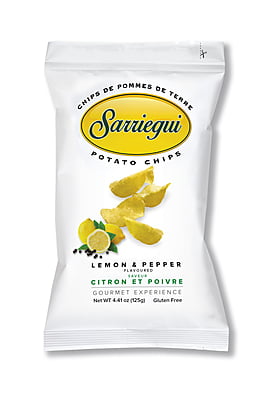 Kartoffelchips LEMON & PEPPER Flavored CHIPS 125g - Box 10 Stücke