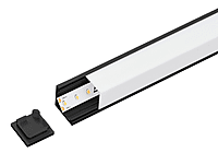 ALS Led Profile Surface Corner Square Black 2m ALS Led Profile Surface Corner Square Black 2m