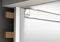 ALS Led Profile Surface Corner Square Black 2m ALS Led Profile Surface Corner Square Black 2m