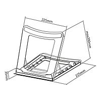 TTAP Folding Laptop Stand with Angle Adjustment