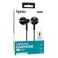 iGear Lightning Metallic Handsfree - W52L Black